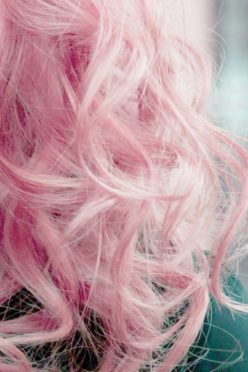 manic panic cotton candy pink on unbleached hair
