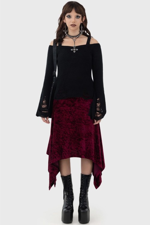 Killstar velvet skirt best sale