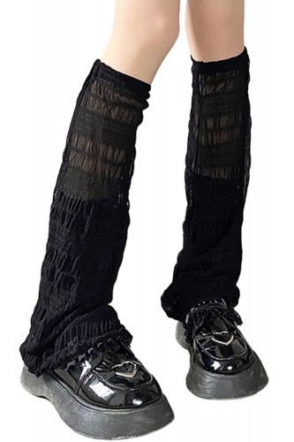 Mist Tulle Legwarmers - Black