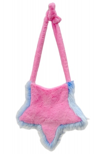 Bolso Plush Star - Rosa x Azul