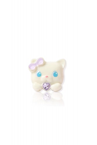 Anillo Retro Cat Blanco ~...