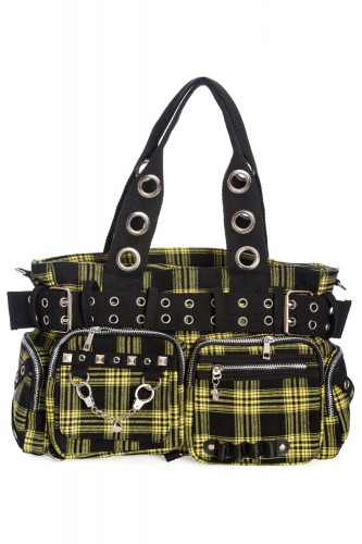 Camdyn Yellow Tartan Bag -...