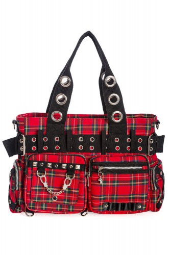 Camdyn Red Tartan Bag - Banned