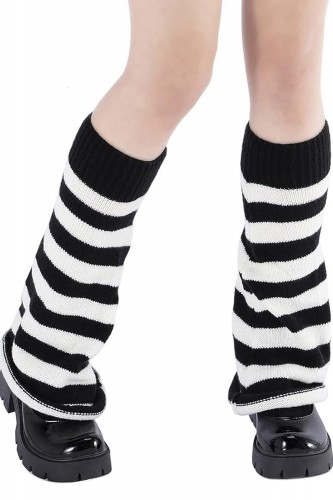 Stripes Knited Leg Warmer -...