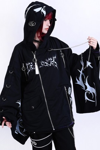 Cyber Tribal Dragon Hoodie...