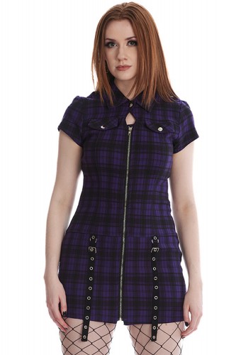 Tartan Night Purple Zip...