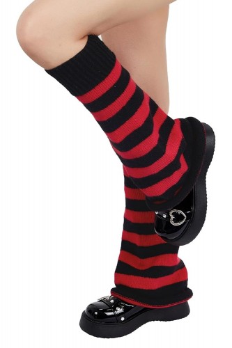 Stripes Knited Leg Warmer -...