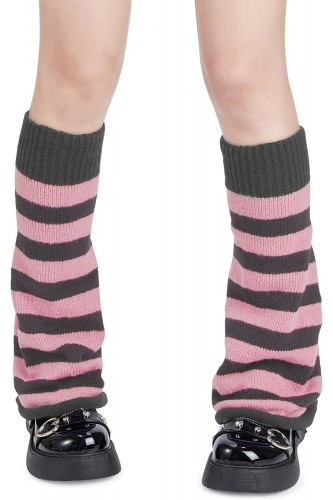 Stripes Knited Leg Warmer -...