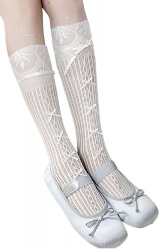 Calcetines Coquette Ribbon...