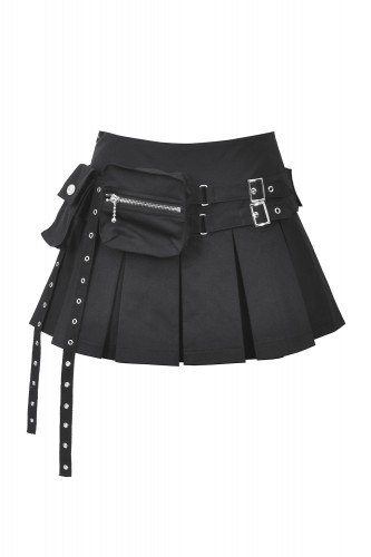 Dystopia Pleated Mini Skirt...