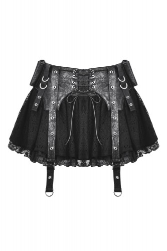 Invasion Lace Mini Skirt...