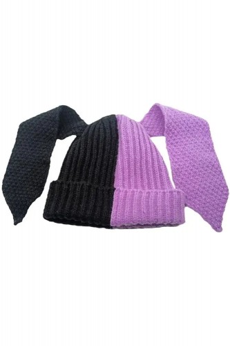 Bunny Ears Knitted Hat -...