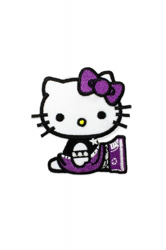 Hello Kitty Purple Emo Patch