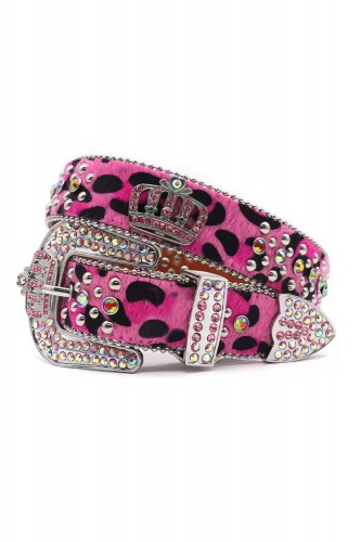 Crown Pink Leopard Belt...