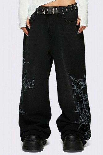 Blaze Black Baggy Pants-...