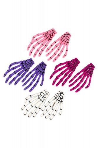 Skeleton Hands Hair Clip