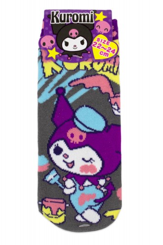 Kuromi Painting Ankle Socks