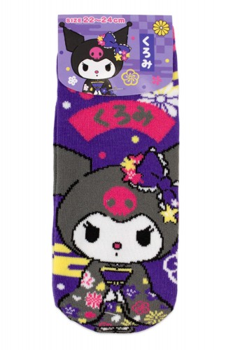 Hanami Kuromi Ankle Socks