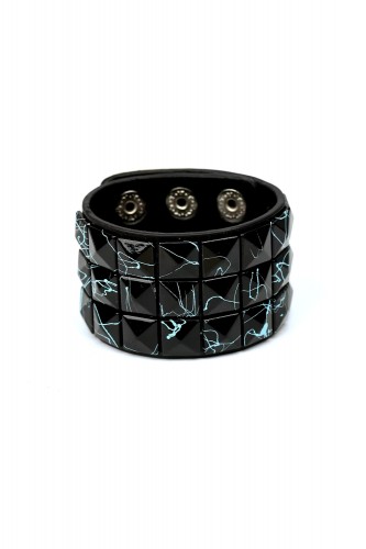 Pulsera Tachuelas - Negro x...