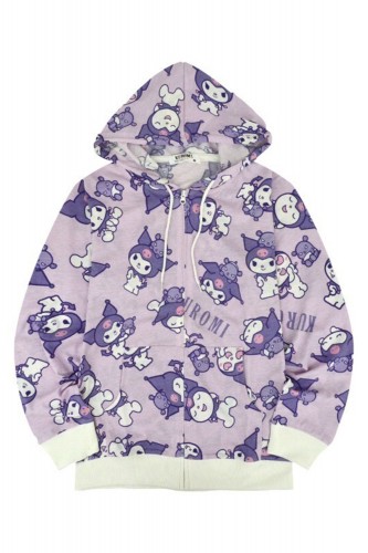 Kuromi Printed Hoodie - Sanrio