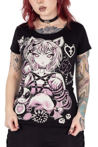 Camiseta Dark Kawaii -...