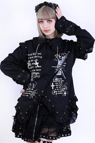 Visual Cross Shirt - Black