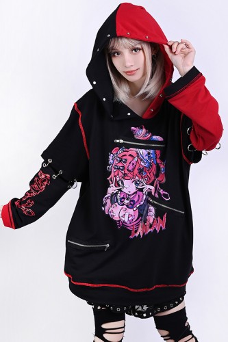 Fantasy Girl Hoodie - Black...