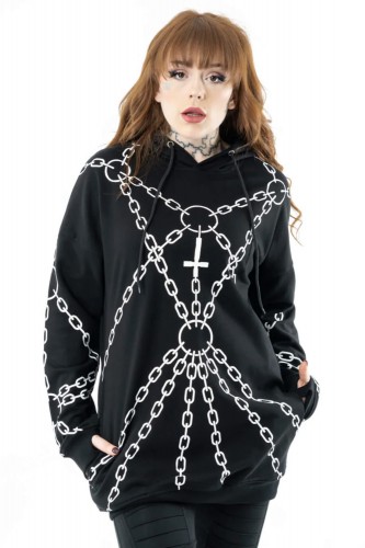 Enchained Hoodie Black -...