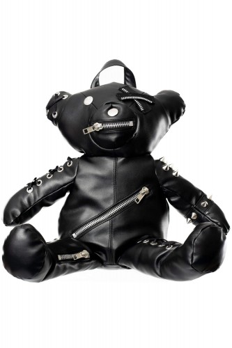 Evil Bear Backpack Black PVC