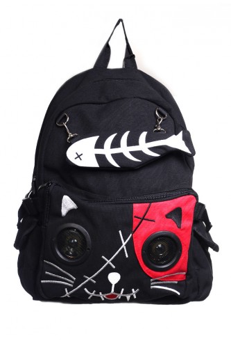 Mochila Kitty Speaker Negro...