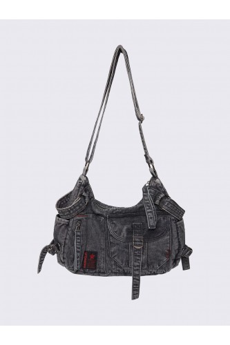 Ayla Denim Crossbody Bag -...