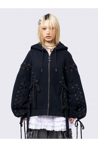 Mia Black Oversized Hoodie...