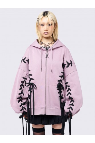 Mia Pink Oversized Hoodie -...