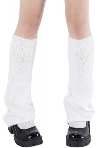 Knit Leg Warmer - White